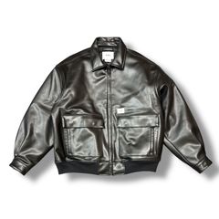 参考上代72600円 WTAPS 22AW JFW-01 / JACKET / SYNTHETIC. X3.0 シンセリティックレザージャケット ブルゾン ダブルタップス  222BRDT-JKM07 ブラック 3 97025A5のサムネイル