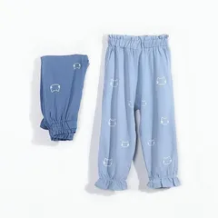 デニムパンツ 女の子 子供服 ジーンズ ズボン 猫柄 サルエルパンツ キッズ パンツ 春 夏 長ズボン 虫対策 薄手 子供 ロングパンツ キッズパンツbbwq03