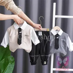 春の子供服男の子女の子シャツセット学生服3点セット　スーツ キッズ フォーマル セットアップ ベビー タキシード 初節句 出産祝い 七五三
