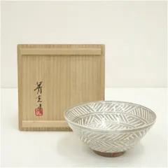 華中亭道八 三島茶碗 共箱 三嶋茶碗 抹茶碗 茶道具 【k3399】 2025年最新】抹茶碗 三島の人気アイテム - メルカリ