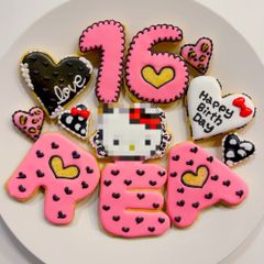 アイシングクッキー　お誕生日クッキー　お名前クッキー　アルファベットクッキー　数字クッキー　詰合せ