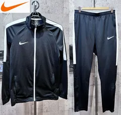 美品 ナイキ ジャージ 上下セットアップ 黒白 L メンズ NIKE ブラック