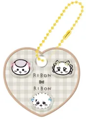 【中古】食玩 キーホルダー Ribbon Ribbon ラッコ＆くりまんじゅう＆シーサー 「ちいかわ きゃらシャカ☆チャームグミ」