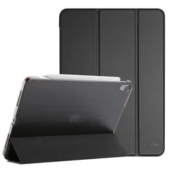 ProCase iPad Air 11インチ M2 (2024) / iPad Air 第5世代 / 第4世代 ケース 軽量 スタンド 三つ折り フォリオ保護ケース 半透明バックカバー Apple Pencil 2対応 対応端末：iPad Air 11インチ