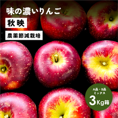 発送10月2日から「秋映3キロ箱A品B品ミックス」農林水産大臣賞 長野県産 安曇野 信州産