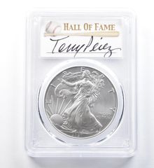 2021年 アメリカン シルバー イーグル タイプ1 トニー・ペレス FDOI MS70 PCGS 