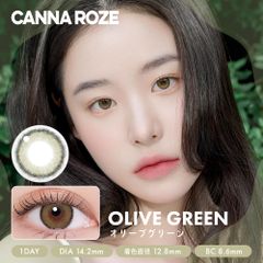 【安心のメーカー直販】CANNA ROZE カンナロゼ ワンデー オリーブグリーン (10枚入) カラコンワンデー 送料無料 度なし 