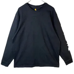 カーハートCarhartt長袖ＴシャツロンT袖ロゴプリント黒ブラック白ホワイトoriginalfitオリジナルフィットvintageヴィンテージ41220