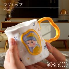☆輸入☆ 真珠の耳飾りの少女モチーフ　アート　マグカップ