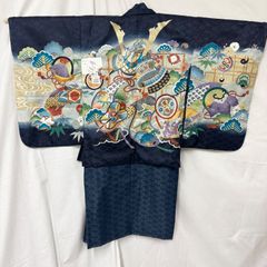 七五三 男の子 5歳 着物 セット 一式 人気 白 レア鷹 刺繍 軍配 0502 七五三 男の子 5歳 着物 セット 一式 人気 白 レア鷹 刺繍 軍配 0502