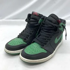 【中古】Nike Air Jordan 1 Retro High OG Black/Pine Green 555088-030 ナイキ エアジョーダン1 レトロ ハイ OG ブラック/パイングリーン[19]