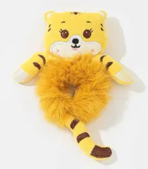 可愛いトラのシュシュです✨虎 阪神 タイガー ホシ 推し活 ヘアアクセ ヘアゴム ふわふわ