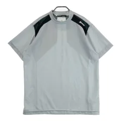 サイズ：LL SRIXON スリクソン by DESCENTE バイカラー モックネック半袖Tシャツ  グレー系 [240101433388] ゴルフウェア メンズ ストスト