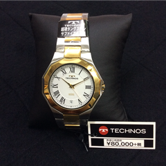 TECHNOS テクノス メンズ腕時計 T9624TW
