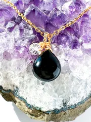 モリオンネックレス　パワーストーン　お守り　水晶ネックレス　モリオンペンダント　厄除け　黒水晶　ブレスレット