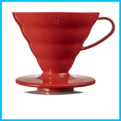 【特価セール】コーヒー 1~4杯用 ハンドドリップ レッド 02 日本製 透過ドリッパー V60 VDR-02-R HARIO(ハリオ)