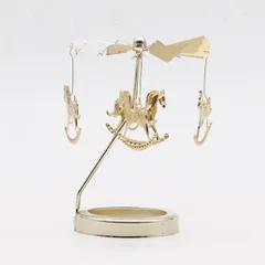 ☆ ホース ☆ ロータリーキャンドルホルダー pmychold03 キャンドルホルダー 回転式 ろうそく キャンドルスタンド キャンドル ろうそく立て キャンドル立て まわる 回る 回転 ロウソク 蝋燭 北欧 癒し 高級感 インテリア 贈り物 ギフト