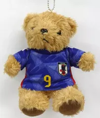 【中古】ぬいぐるみマスコット・ぬいぐるみバッジ 三笘薫#9(サッカー日本代表) プレーヤーズユニフォームベアキーホルダー(M) HOME