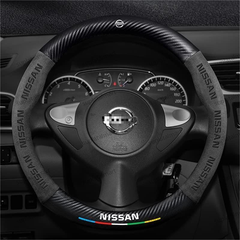 新品 日産用 高品質ハンドルカバー アリアオーラルークスノートリーフ エクストレイルセレナ エルグランドブルーバードティアナキックスディズ 本革