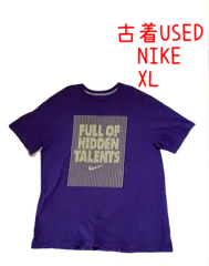 【USED】NIKE  USED Tシャツ　パープル×イエロー