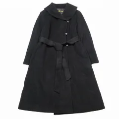 東京SOIR トウキョウソワール　ロングコート 大きな襟 ベルト付き　Mサイズ 人気ファッション - 東京SOIR トウキョウソワール ロングコート