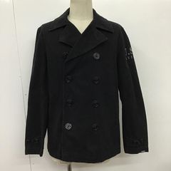 Roen 中古 ブラック ダブルブレスト ピーコート スワロフスキー - メルカリ