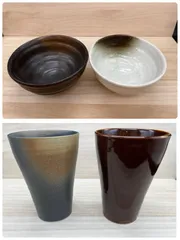 ★他の商品と合わせて購入でお買得になります!コメント下さい★カップ２個小鉢2枚セット★ 【お得限定1セット限り】美濃焼　タンブラー/小鉢　2色セット