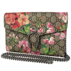 ✨極美品✨グッチ 財布 GGスプリーム ブルームス ミケーレ ブルー P55 Used 極上品】グッチ GUCCI GGブルームス GGスプリーム 長財布