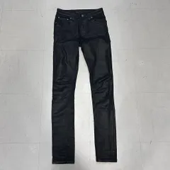 nudie jeans ヌーディジーンズ  OIL Coating Denim Pants デニムパンツ ブラック size:25 【中目黒A07】