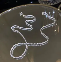 【星の川】キラキラ銀のネックレス キラキラモデル　純銀製 トゥモローランド s925 刻印あり　43cm 2mm ishinlux