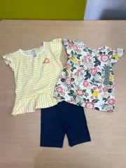【新品・未使用／タグ付き】Carter’s（カーターズ） 半袖チュニック＆パンツ 3点セット★「管理No.CA7662」