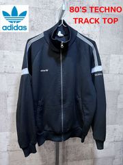 希少】adidas デサント製 トラックジャケット 4号 ブラック エメラルド