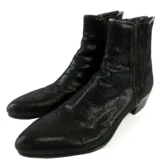 5351POUR LES HOMMES 本革メタリックブーツ 日本製 5351POUR LES HOMMES 本革メタリックブーツ 日本製