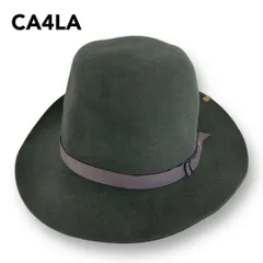 CA4LA ウール 中折れ ハット 帽子 リボン ユニセックス カシラ ★ ■■