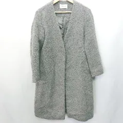 ■ FRAY I.D フレイ アイディー 長袖 ボアコート サイズF チャコールグレー レディース E  【1407180036796】