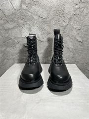 JULIUS ユリウス 黒 レザー 厚底ブーツ サイズ42 ブラック 本革 ハイソール マーチン風