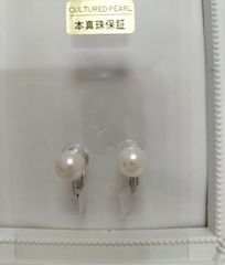 あこや本真珠（日本産）のネジバネ式イヤリング③