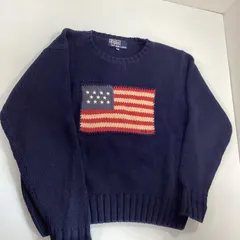 ポロバイラルフローレンPolobyRalphlauren星条旗セーター(130)                                                   E-S