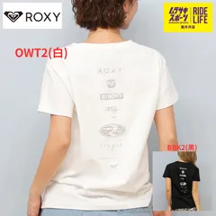 【ムラスポ公式】ROXY ロキシー 半袖 Tシャツ レディース バックプリント ロゴ OWT2(白) BBK2(黒) RST252620T