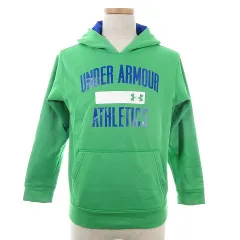 アンダーアーマー UNDER ARMOUR ジャケット パーカー フーディー 長袖 フード 裏起毛 薄手 プリント YLG 緑 青 グリーン ブルー トップス /PI