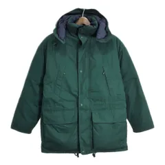 90年代 Eddie Bauer エディーバウアー RIDGE LINE ダウンジャケット アウトドア グリーン(メンズ S)中古 古着 T8323