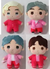 【中古】ぬいぐるみ 全4種セット ぽわぽわぬいぐるみ～Boy With Luv～“RM＆Jin＆SUGA＆j-hope”(EX) 「TinyTAN」