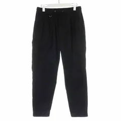 ユニフォームエクスペリメント uniform experiment SOLOTEX STRETCH TWILL 1TUCK WIDE TAPERED EASY PANTS イージーパンツ テーパードパンツ ロング 1 S 黒 ブラック /YI45のサムネイル