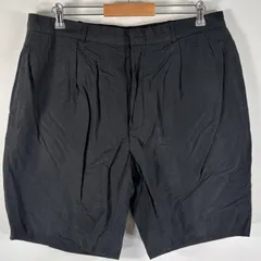 古着 90's/90年代 ポロバイラルフローレン Polo by Ralph Lauren ショートパンツ 大きいサイズ リネン ハープンツ w38  ブラック メンズ