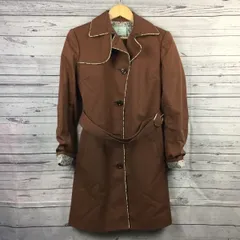 訳あり特価★TOCCA/トッカ★トレンチコート/アウター【Women's size -S/ブラウン】ロングコート/アウター/花ボタン/イチゴ柄/パイピング◆BA20-A3