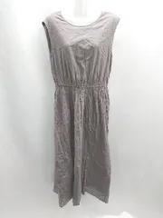 ◇ ⊂ URBAN RESEARCH ROSSO ウエスト切り替え ノースリーブ ロング ワンピース サイズフリー ダークグレー レディース E  【1412260024365】