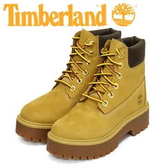 Timberland (ティンバーランド) A5RJD HRTG PLTFRM 6IN WP 6インチプレミアムウォータープルーフ プラットフォーム ブーツ レディース Wheat TB474 US7-約24.0cm