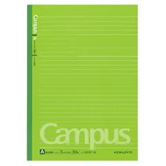 （まとめ買い）コクヨ キャンパスノートカラー表紙 ドット入り セミB5 罫幅7mm 30行 30枚 緑 ノ-3CAT-G 【10冊セット】