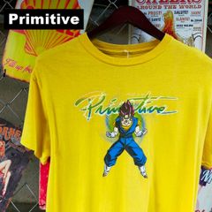 DRAGON BALL Z ドラゴンボール Tシャツ M サイズ ベジット primitive アニメ キャラクター イエロー 10676