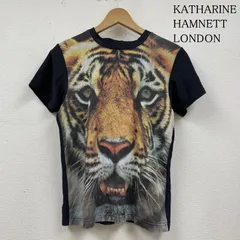 KATHARINE HAMNETT LONDON  キャサリンハムネットロンドン カットソー 半袖 Tシャツ 虎柄 トラ シャツ 半袖 カットソー アニマル ビッグ タイガープリント